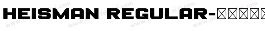 Heisman Regular字体转换